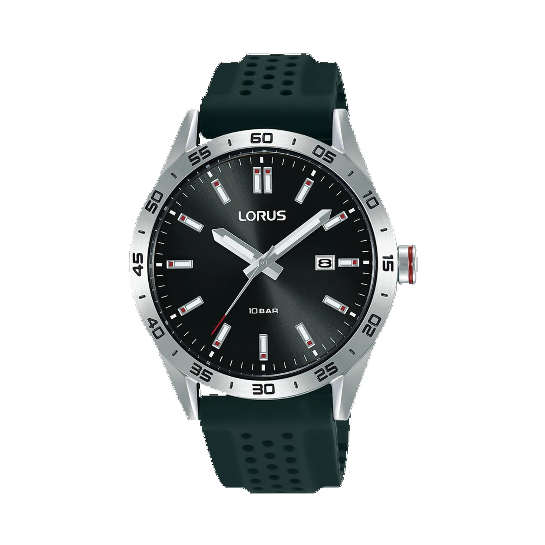 Seiko Lorus Men's Sport RH965N Black Silicone Strap Watch