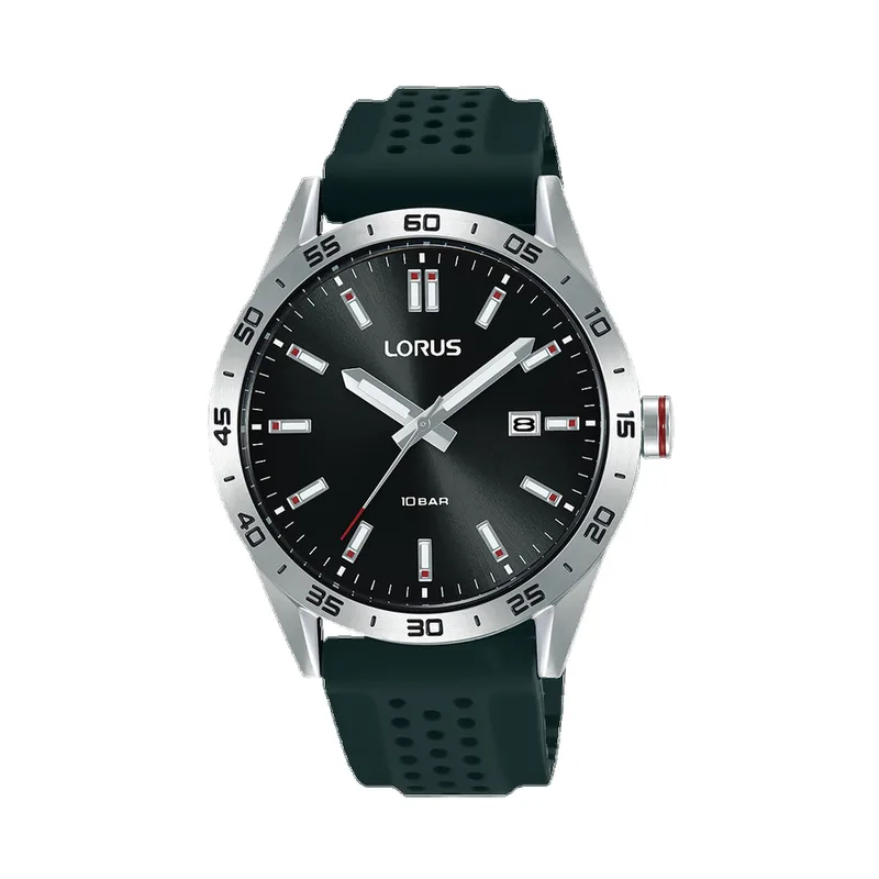 Seiko Lorus Men's Sport RH965N Black Silicone Strap Watch