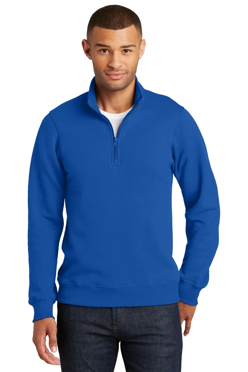 Port & Co™ Fan Favorite Fleece 1/4-Zip Pullover Sweatshirt. view 6