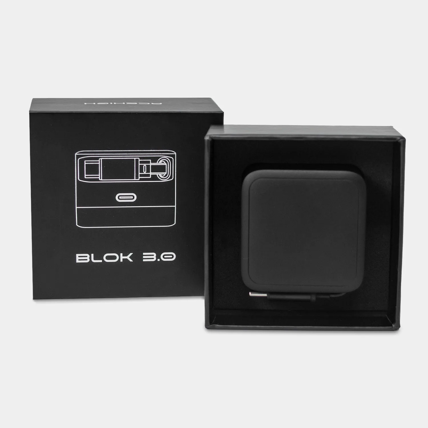 Blok 3.0 - 30W GAN Compact Wall Charger W/ Built-In Retractable USB-C Cable view 2