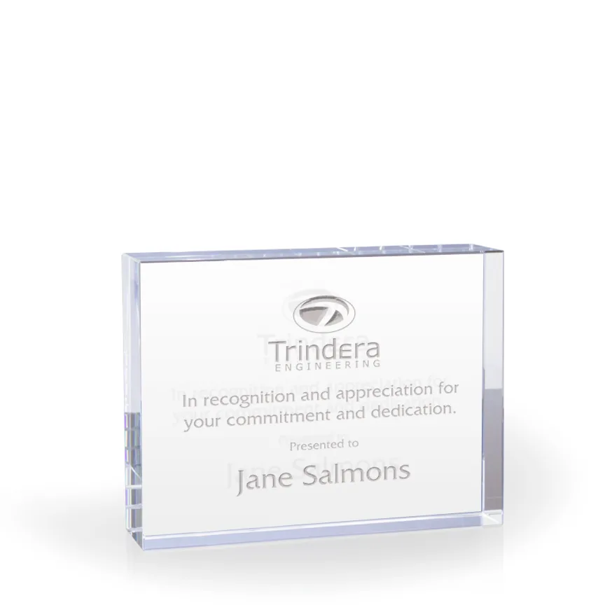 Peyto Crystal Plaque - Medium
