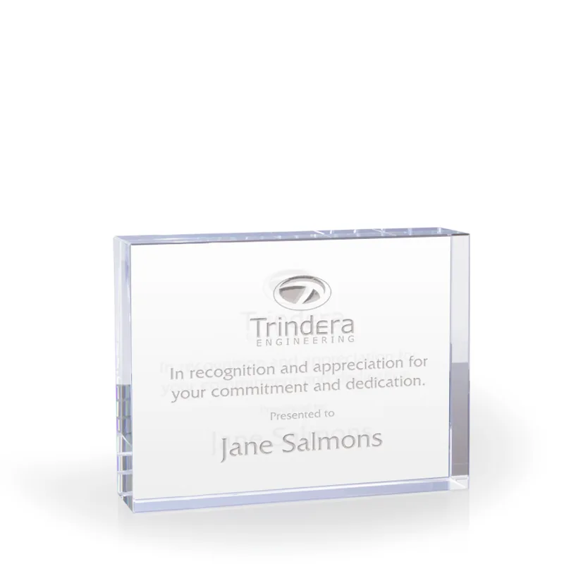 Peyto Crystal Plaque - Medium