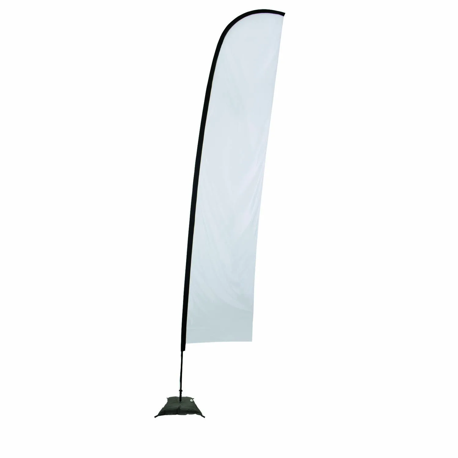 17' Premium Blade Sail Sign Flag, 1-Sided, Scissor Base view 2