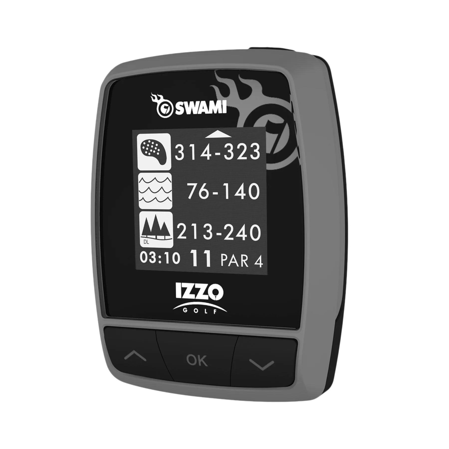 Izzo Golf Swami KISS Golf Black GPS Rangefinder