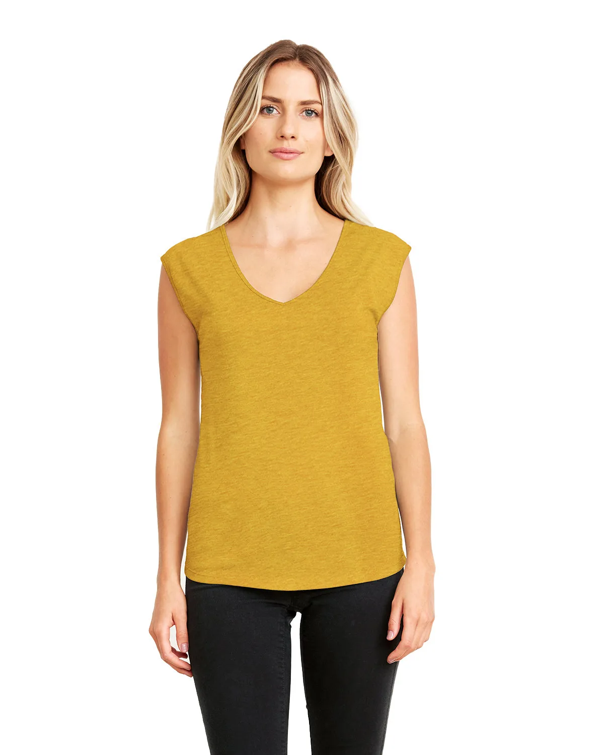 NEXT LEVEL APPAREL Ladies' Festival Sleeveless V view 2