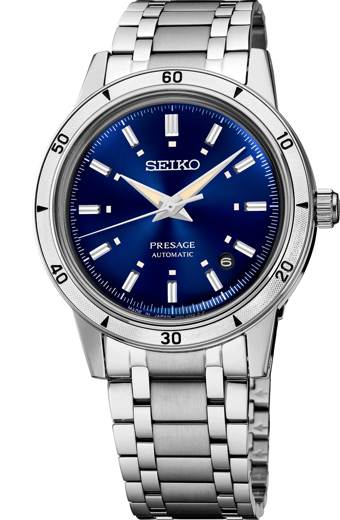 Seiko Watch Presage Style 60S Ss Automatic Blue Dial
