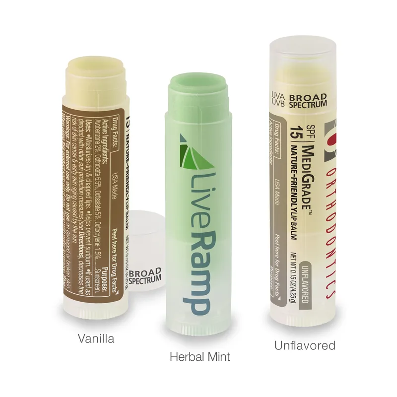 Clear Stick MediGrade Lip Balm, Petroleum-Free, SPF 15