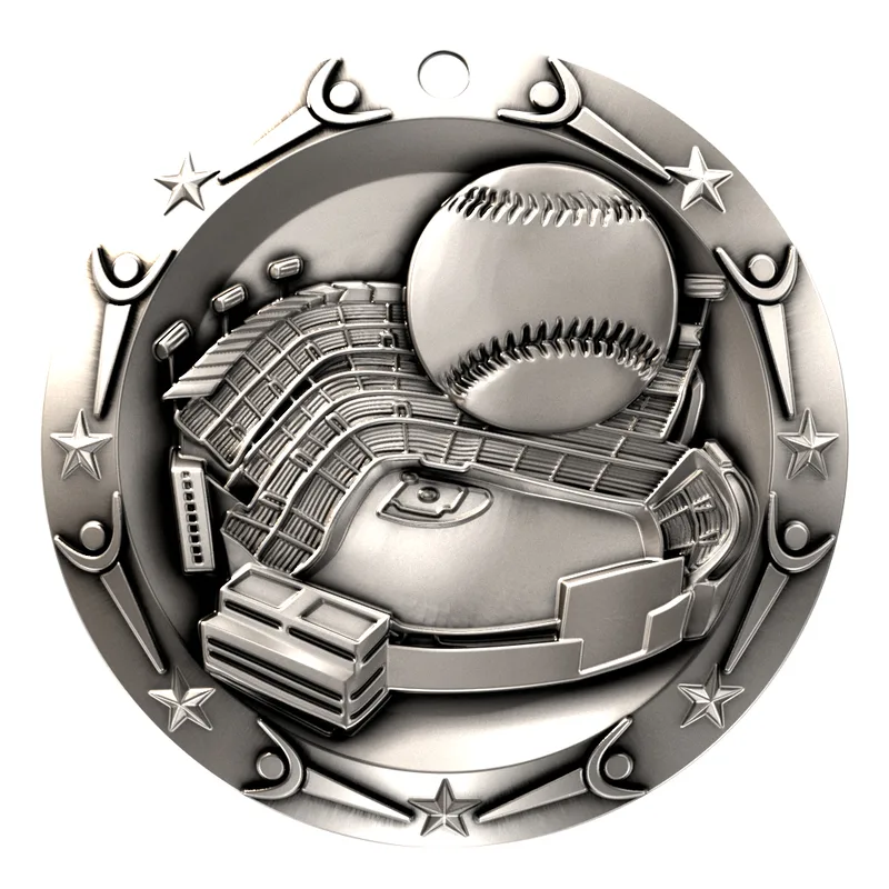 Antique Baseball World Class Medallion (3") view 4