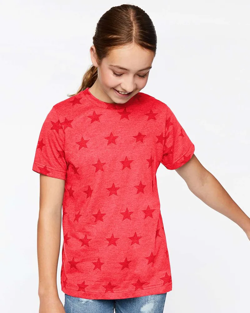 Code Five Youth Star Print Tee view 4