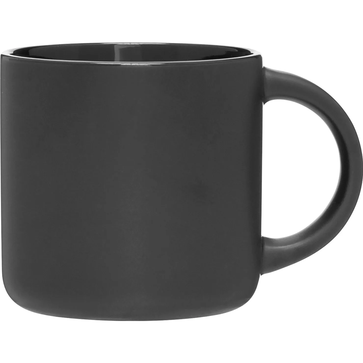 14 oz Minolo Ceramic Mug (Matte Black/Black) view 2