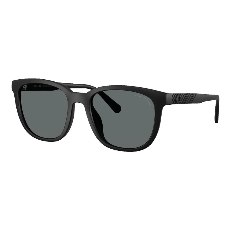Coach Polarized Textured Square Sunglasses