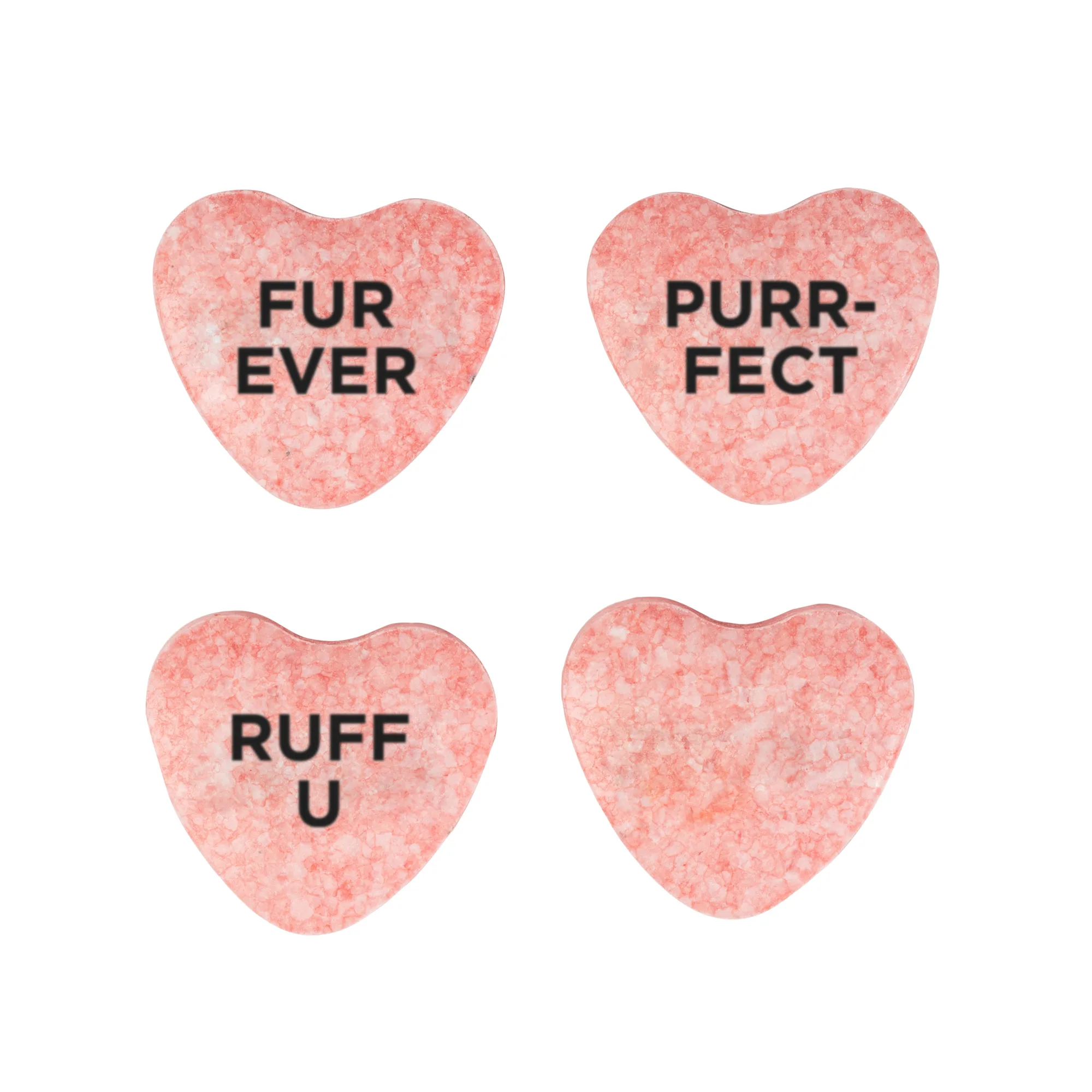 Domed Tin - Imprinted Conversation Hearts view 2