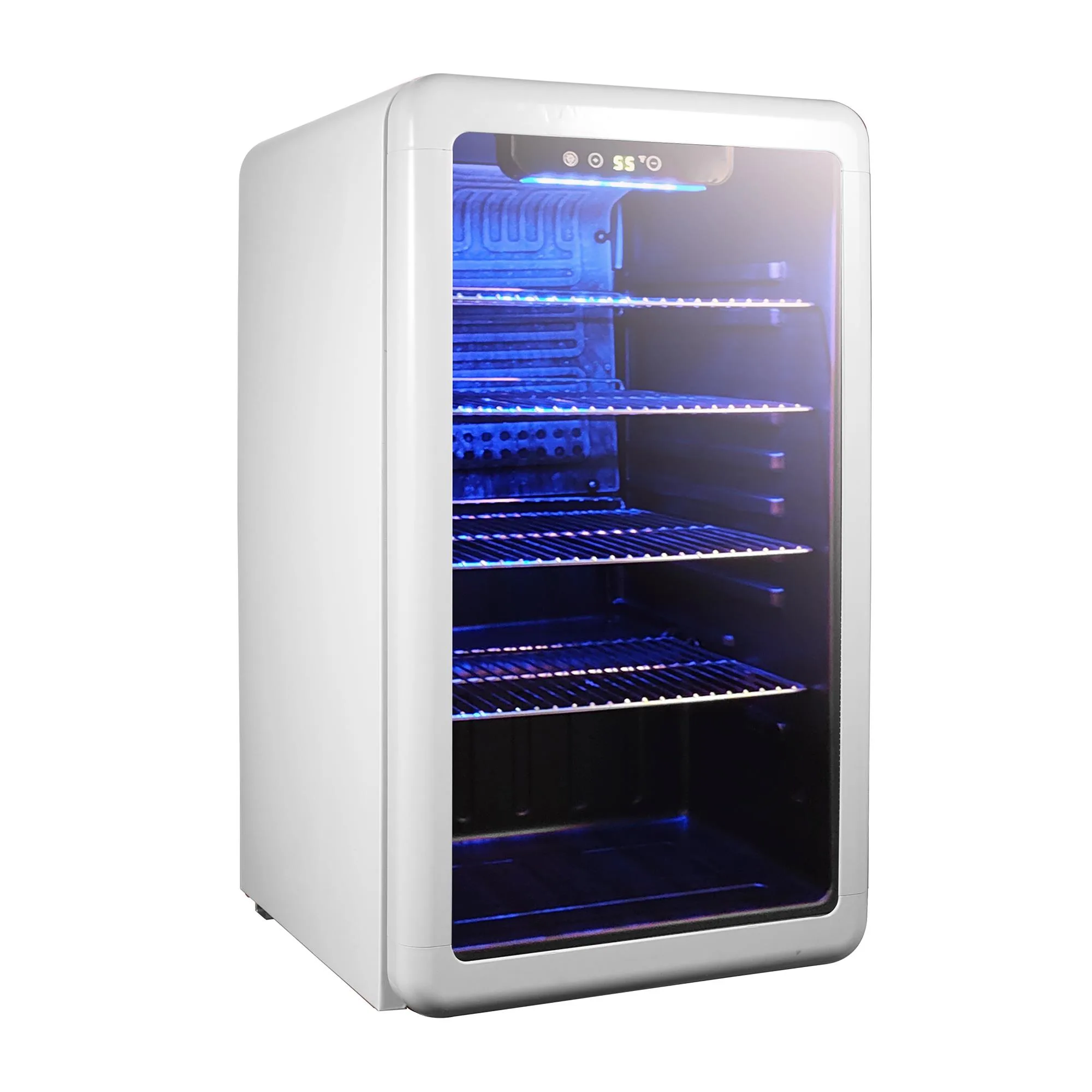 Magic Chef 3.4 Cu. Ft. Beverage Cooler, Retro White