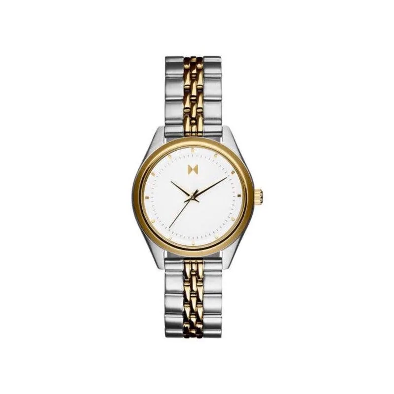 MVMT Ladies Rise Mini Sienna Two-Tone Stainless Steel Watch White Dial