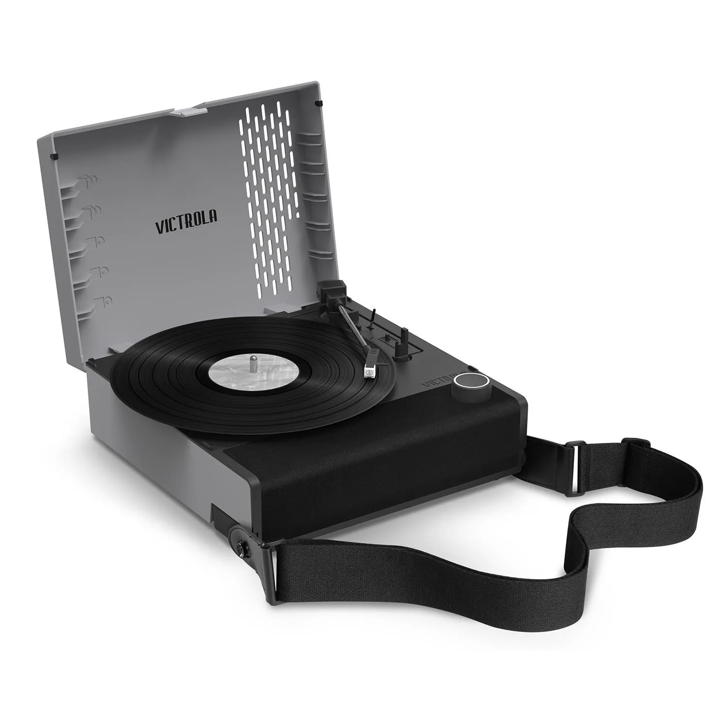 Victrola Revolution Go Portable Record Player In Slate Gray