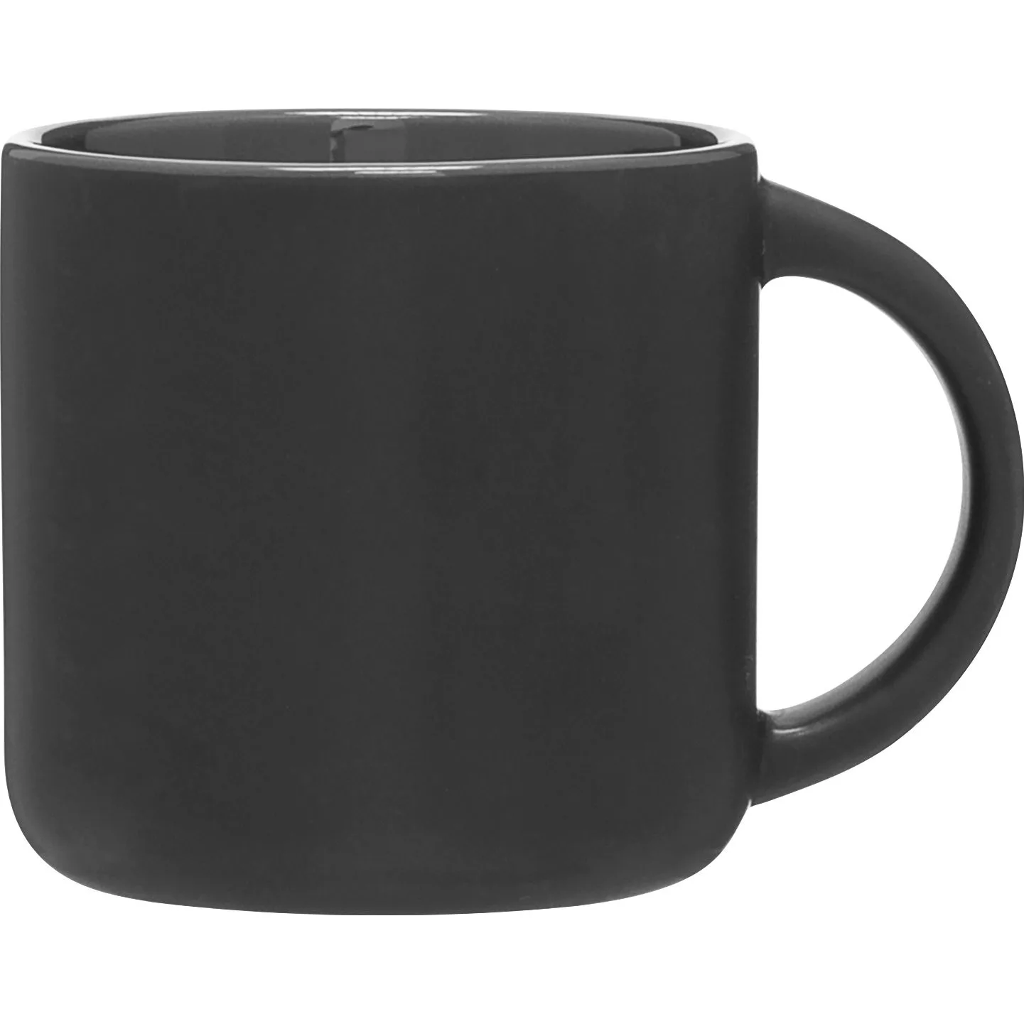 14 oz Minolo Ceramic Mug (Matte Black/Storm Gray) view 2