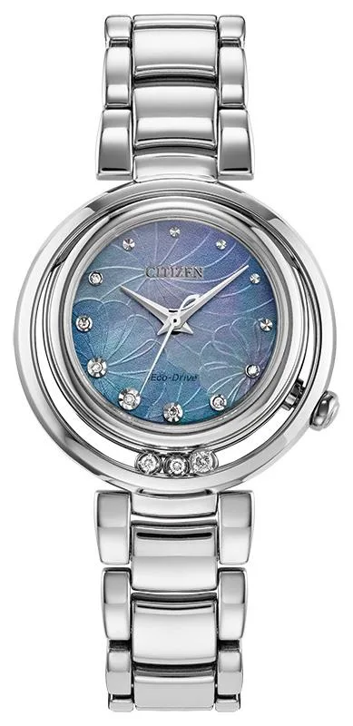 Citizen Watch Ladies' Arcly Stainless Steel Bracelet Watch Blue Dial
