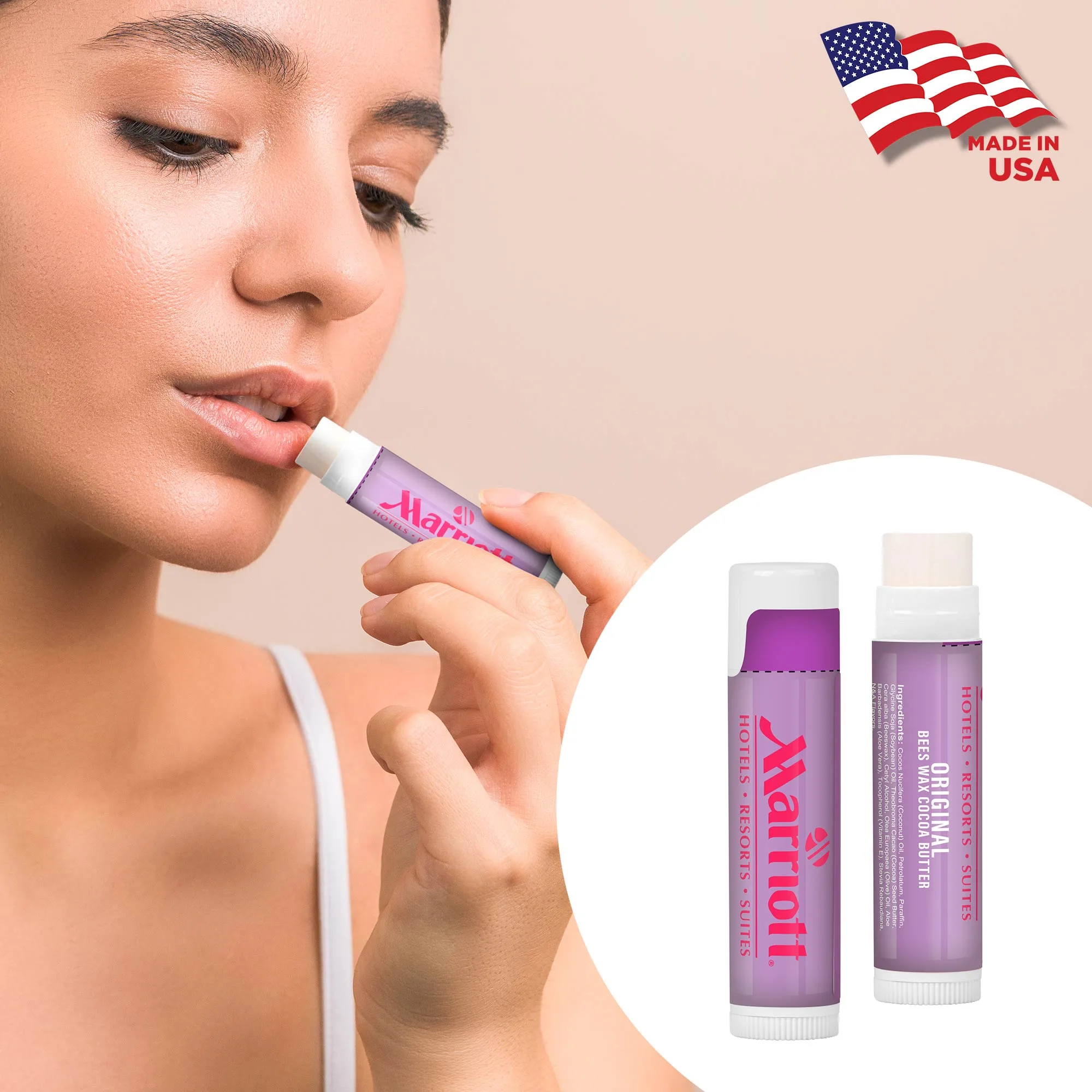 Original Bees Wax Cocoa Butter Lip Balm Moisturizer