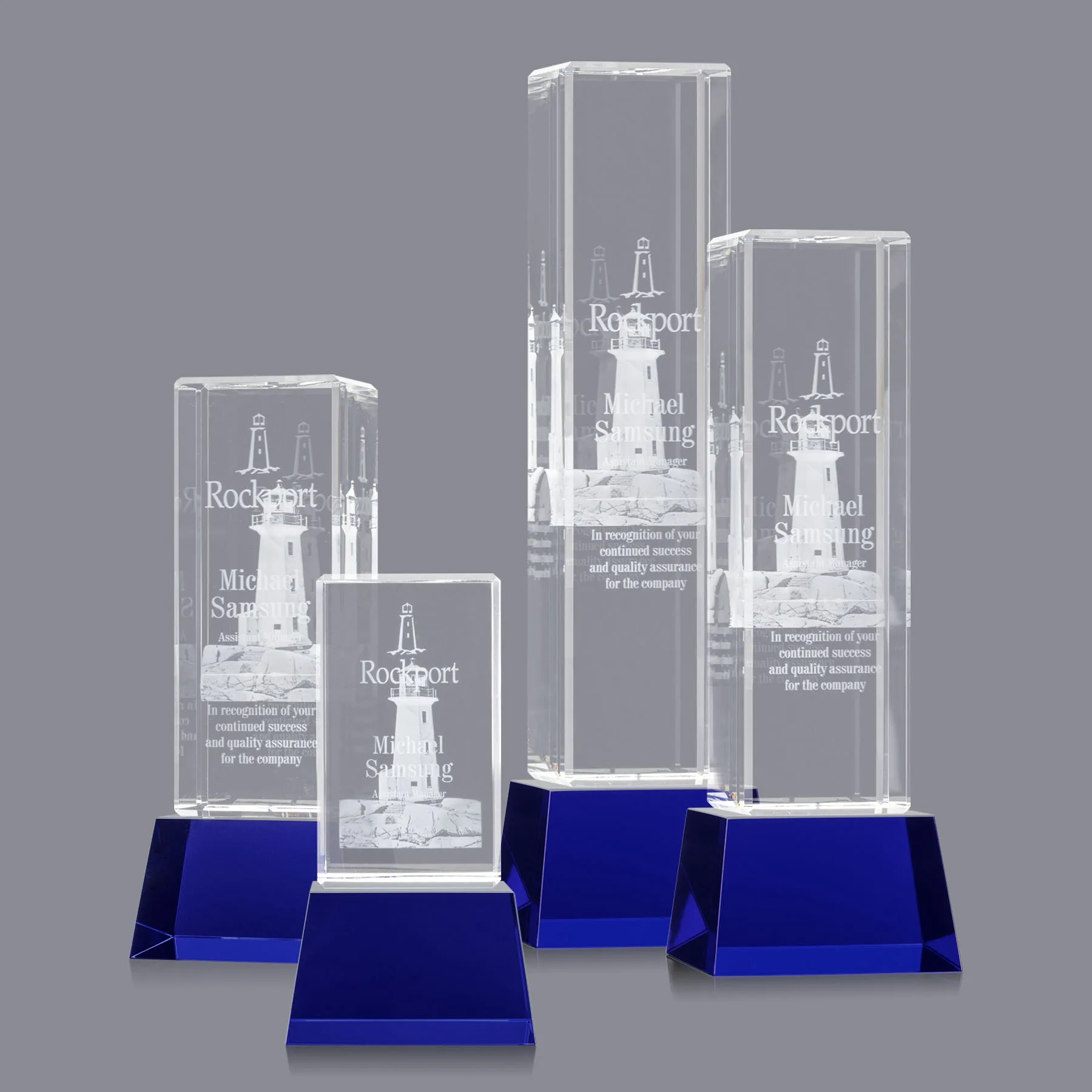 On Base, 3D Etching, Blue