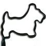 Dog Scottish Terrier Inkbend Standard, Bent Pen