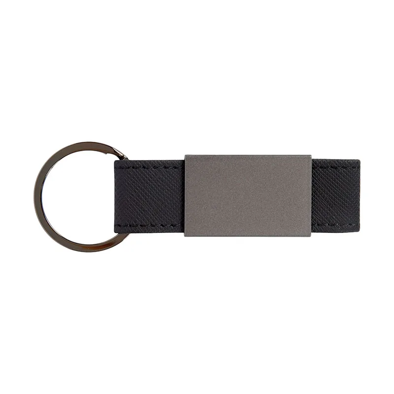 Boyd Aluminum & Leatherette Keyring view 2