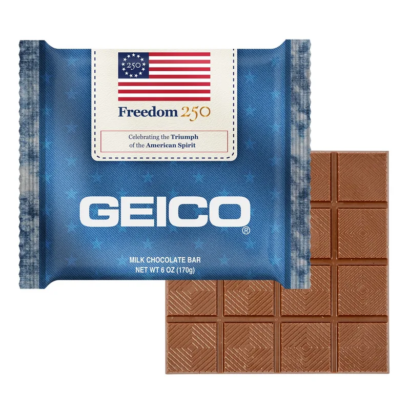 Freedom250 Flow Wrapped 6 oz Chocolate Bar