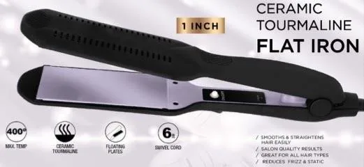 Health, Beauty & Fitness Vivitar 1" Ceramic Tourmaline Flat Iron - Lilac Purple