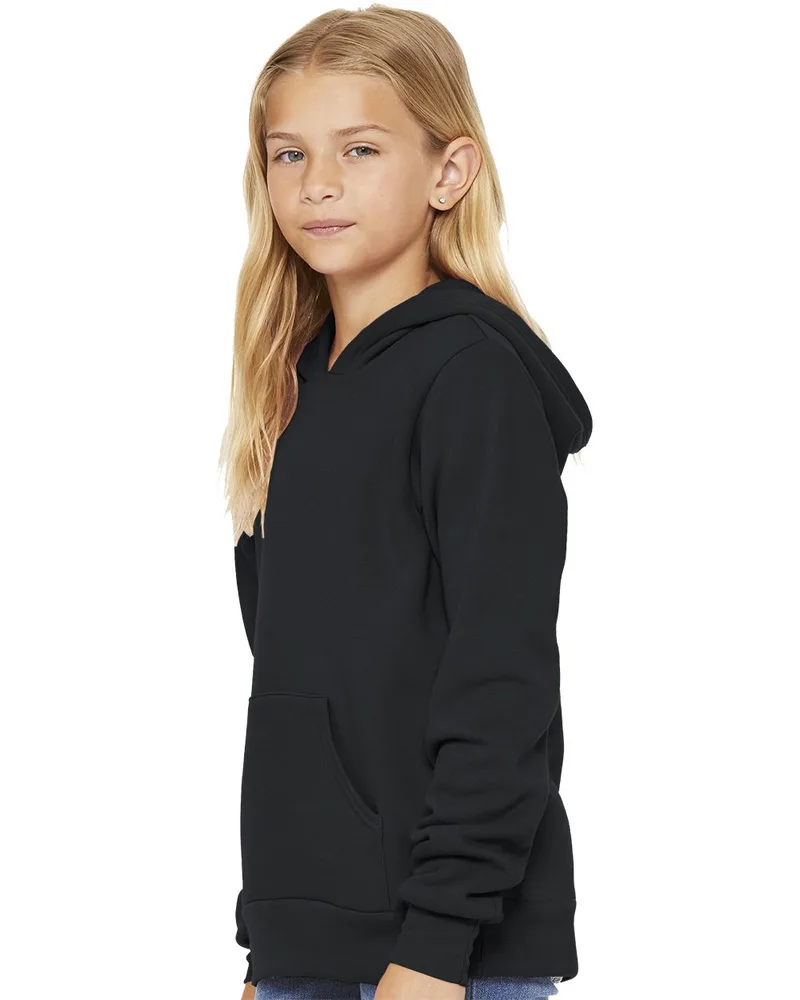 Bella+Canvas® Youth Sponge Fleece Pullover Hooded Sweatshirt view 2