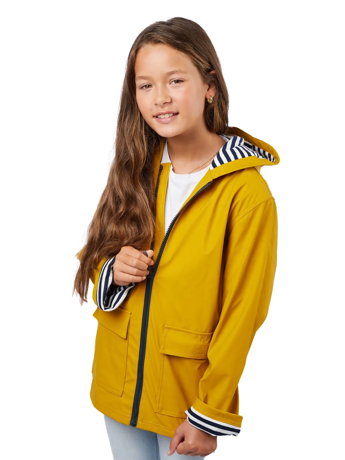 Youth Northwest Hooded Rain Slicker view 2