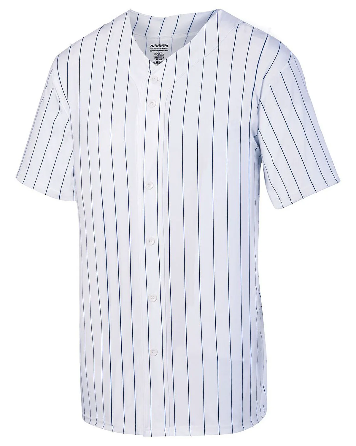 Augusta Unisex Pin Stripe Baseball Jersey view 2