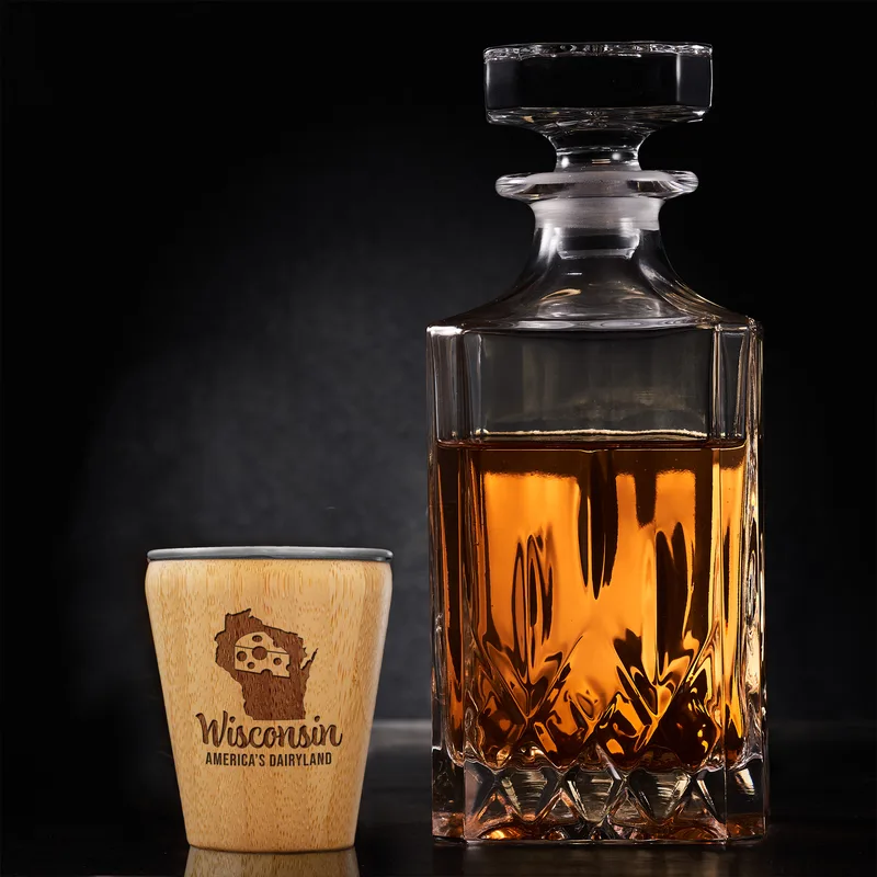 Wisconsin State Shot Glass view 2