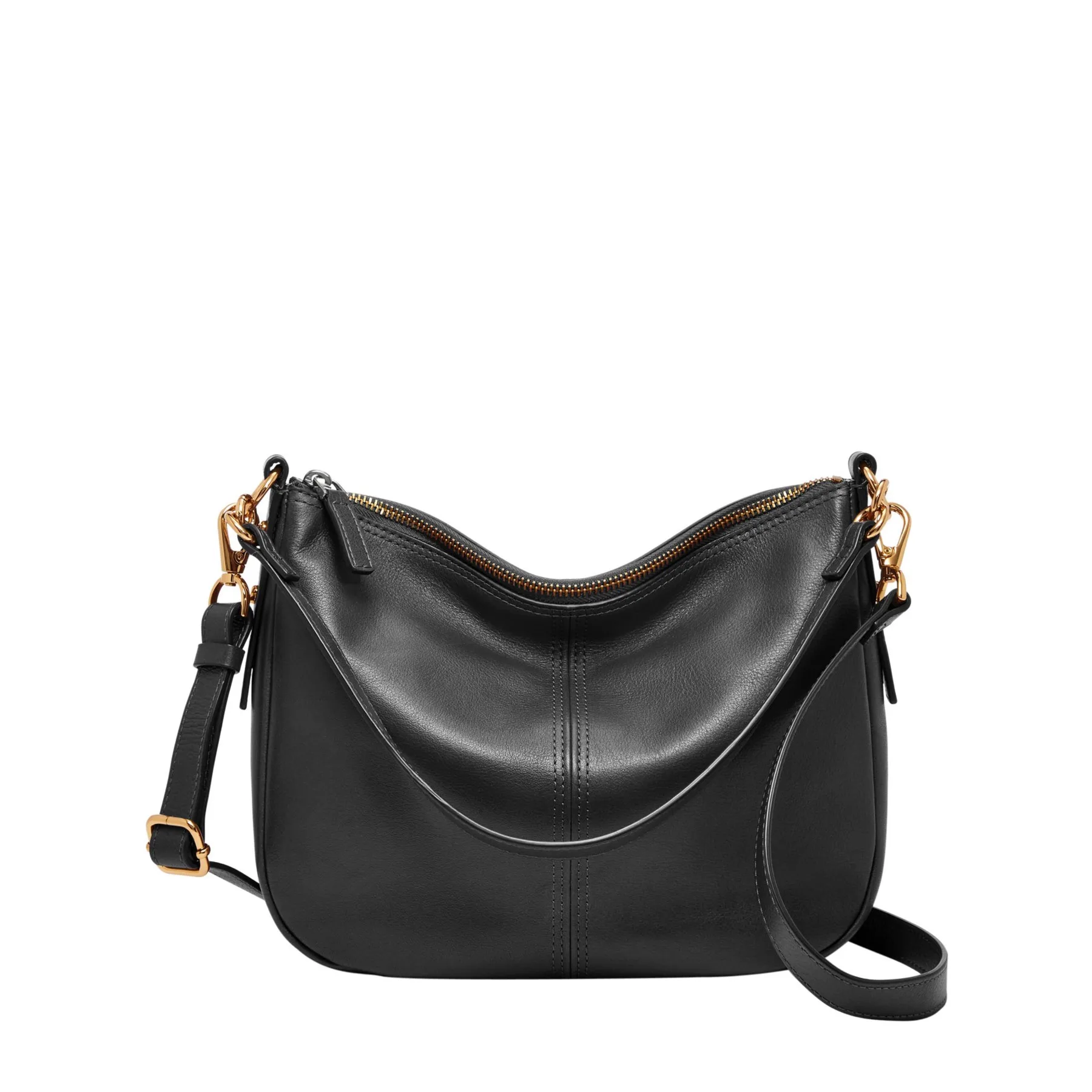 Fossil Jolie Leather Crossbody Bag - Black