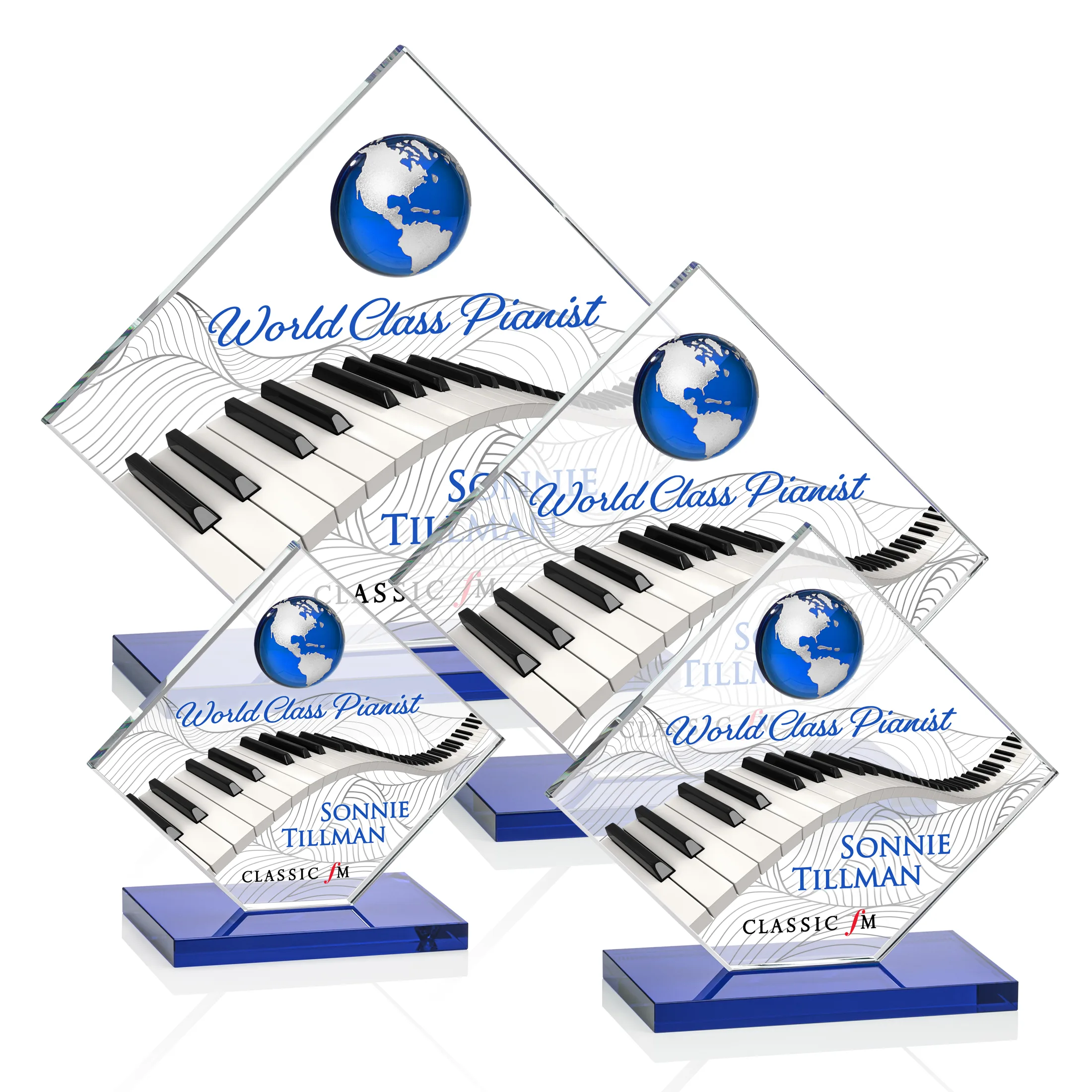 VividPrint™, Blue, Silver