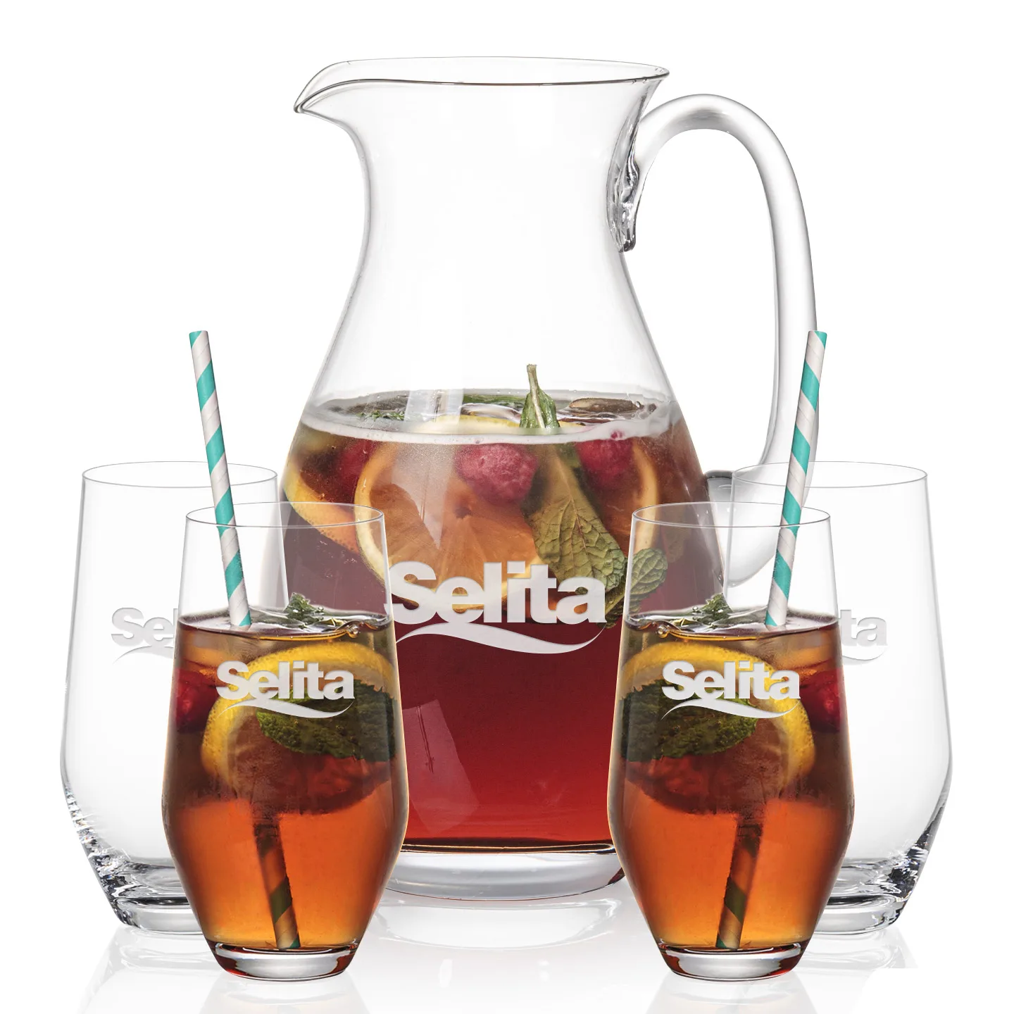 Beverage Set, Graydon Beverage Set, Pitcher & 4 Beverage