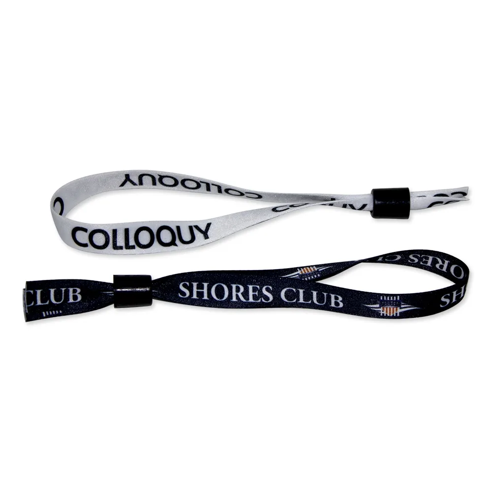 ½" Wristband w/Locking Bead
