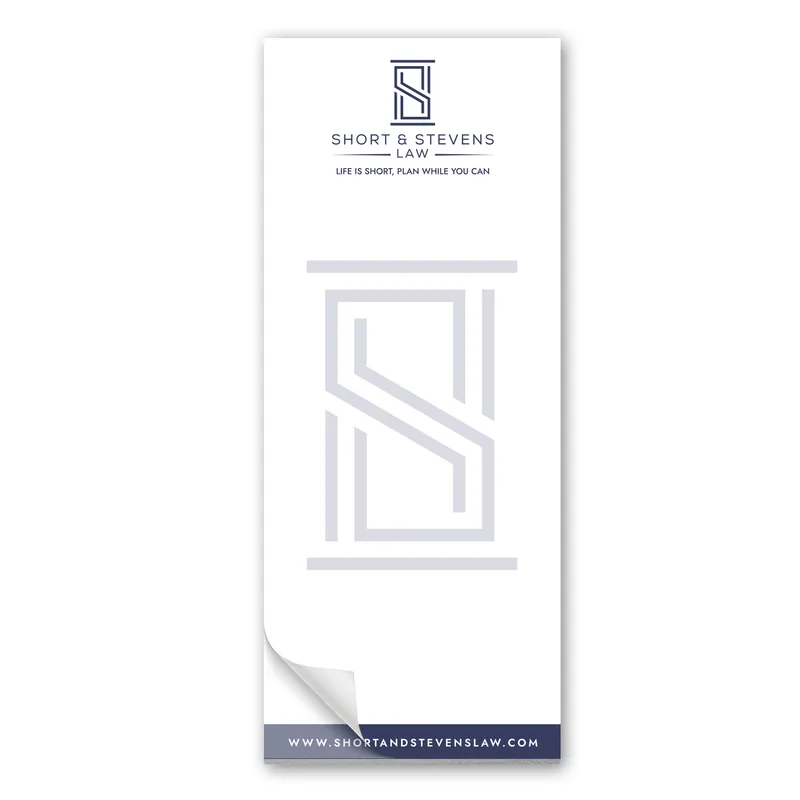 25 Page 3-1/2 x 8-1/2 Paper Note Pad