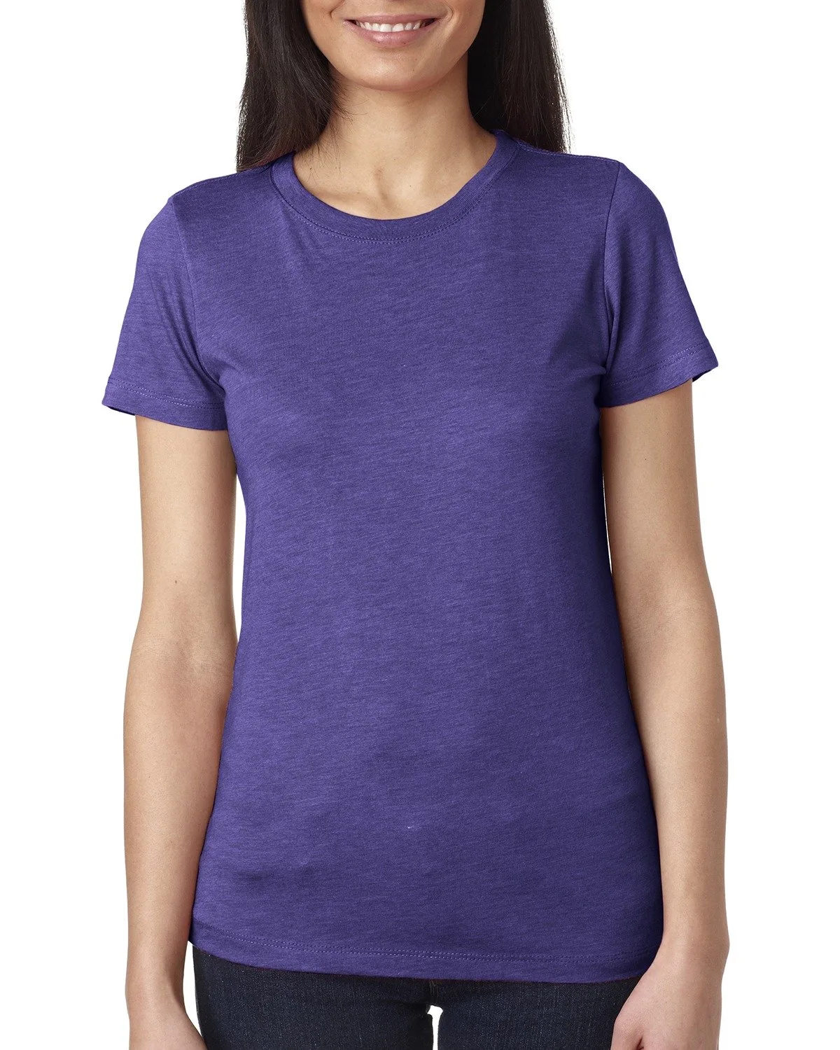 NEXT LEVEL APPAREL Ladies' Triblend Crew view 6