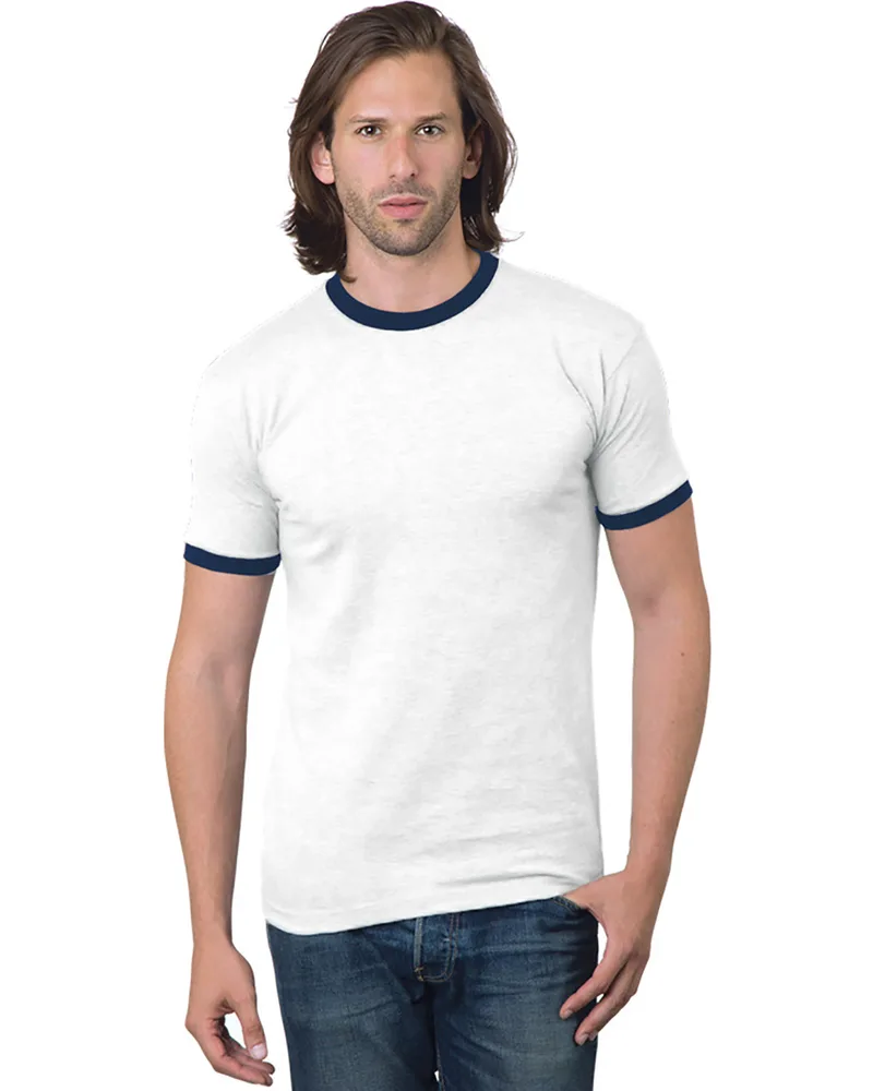 BAYSIDE Unisex USA Made Ringer T-Shirt view 5