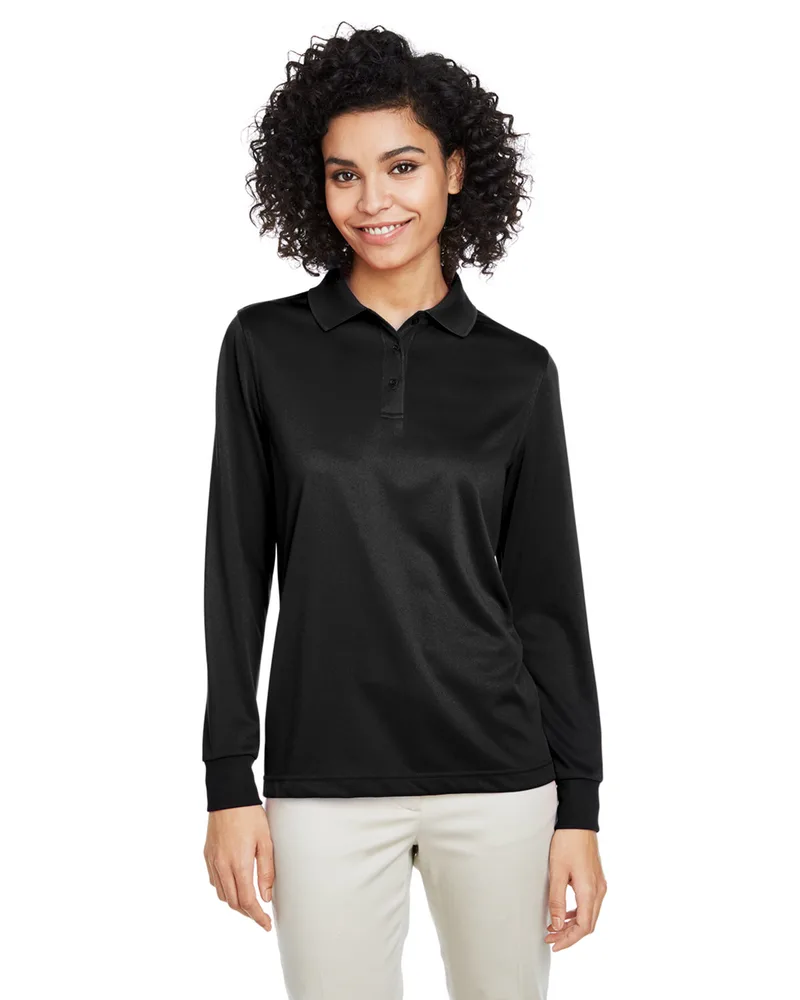 Harriton Women's Advantage Snag Protection Plus IL Long Sleeve Polo Shirt