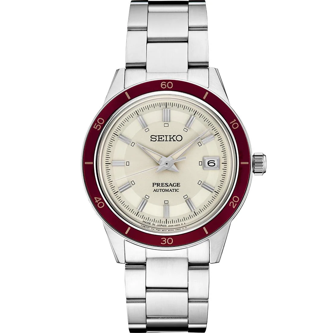 Seiko Watch Presage Style 60S Ss Automatic White Dial
