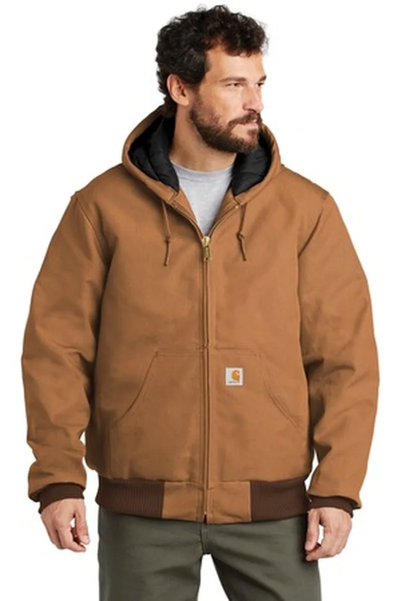Carhartt ® Tall Quilted-Flannel-Lined Duck Active Jac.