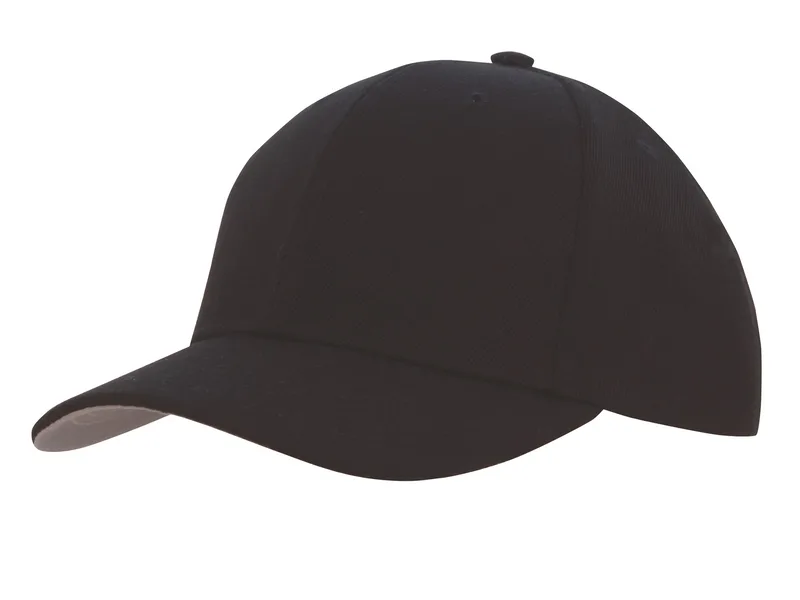 Premium American Twill with Contrast Peak Under Cap Domestically Decorated