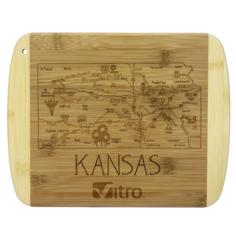 A Slice of Life Kansas Serving & Cutting Board
