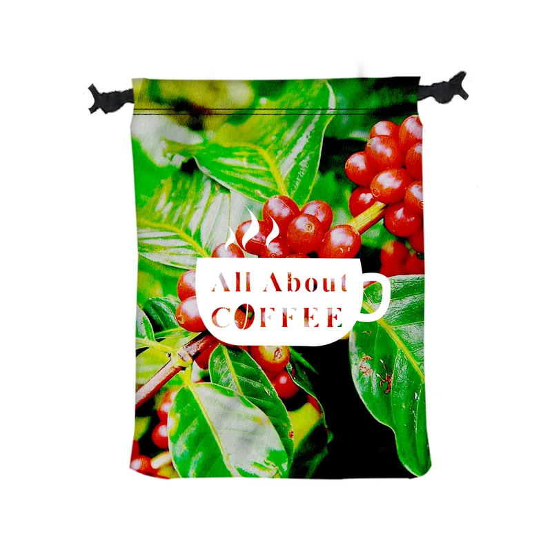 9" W X 12" H Polyester Drawstring Bag view 2