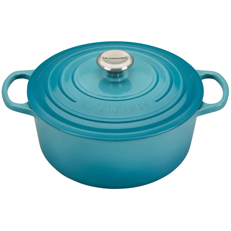 Le Creuset 5.5Qt Signature Cast Iron Round Dutch Oven Carribean
