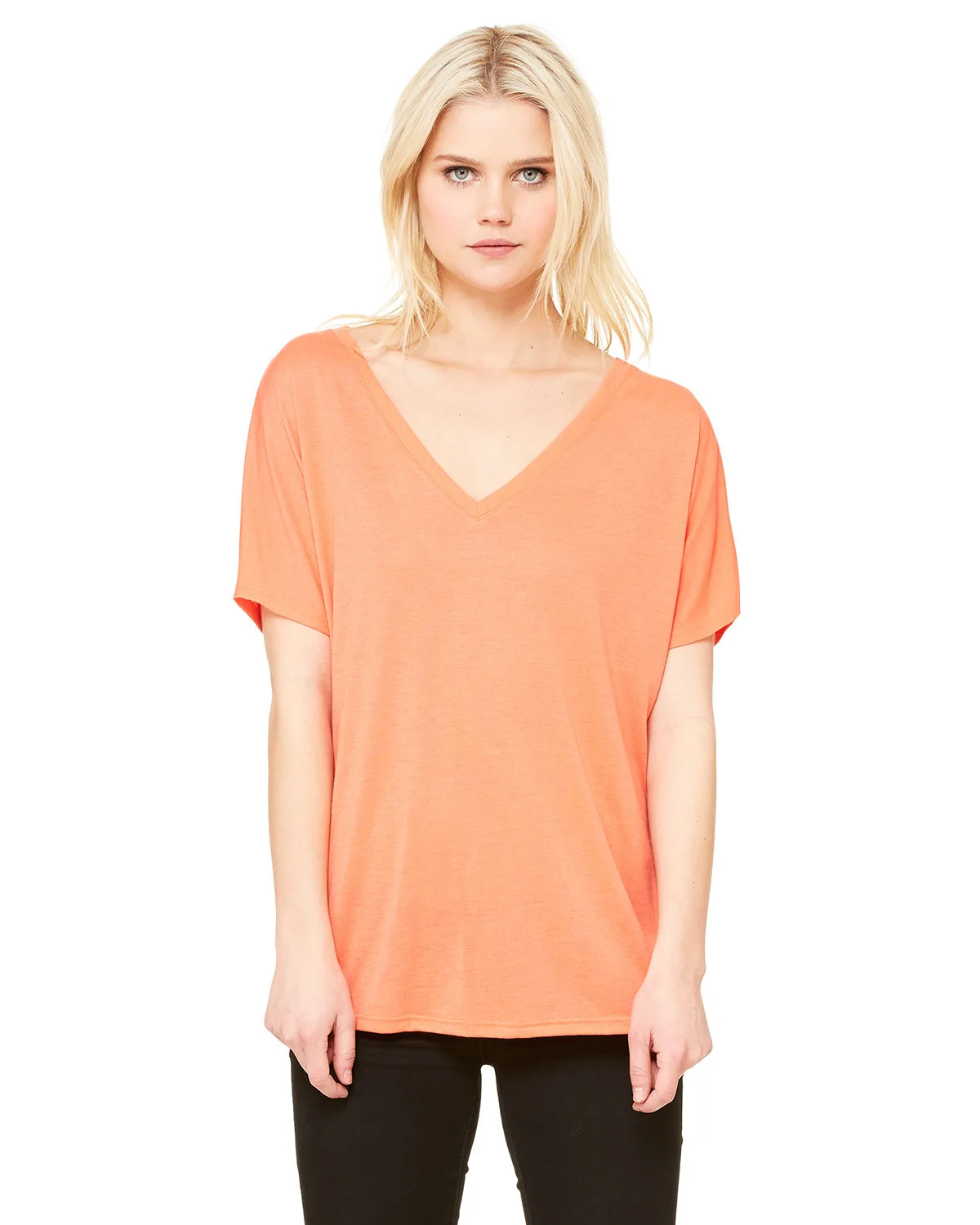 BELLA+CANVAS Ladies' Slouchy V-Neck T-Shirt view 5