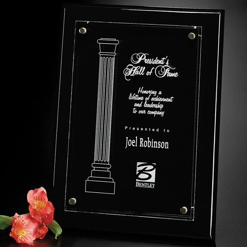 Canterbury Black Plaque 7" x 9"