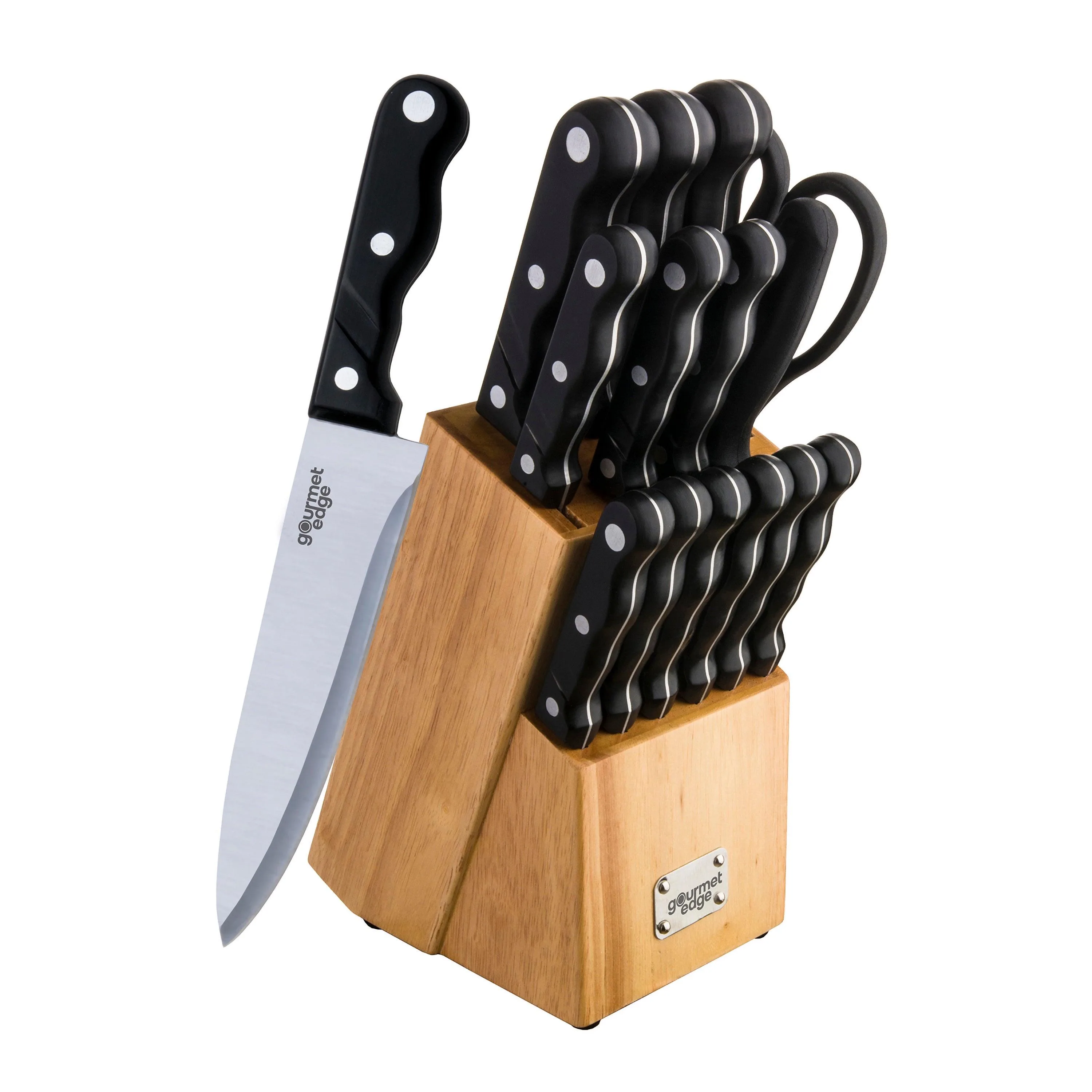Gourmet Edge 15Pc Knife Block Set