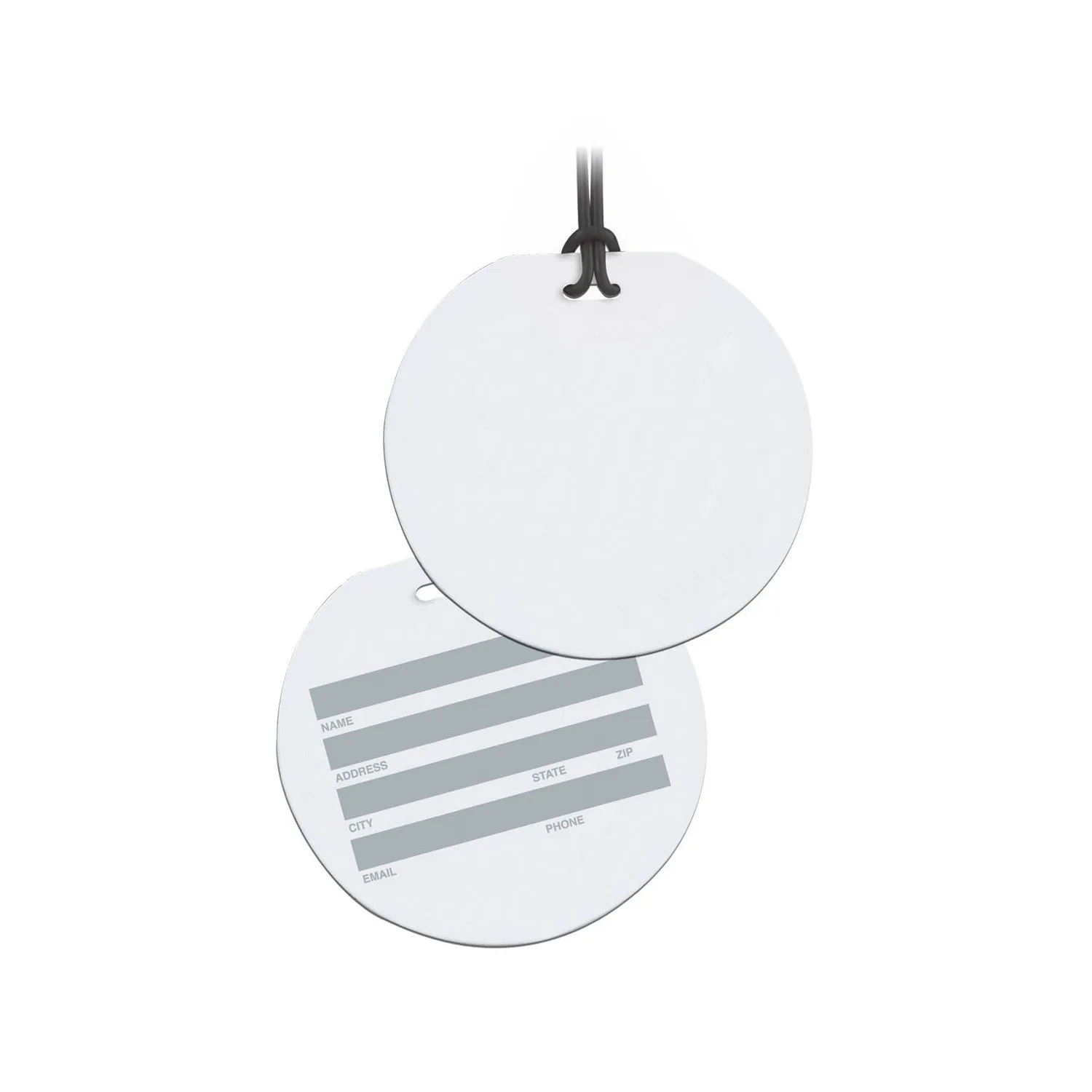 Round Celebrity Bag Tag - 4CP view 2
