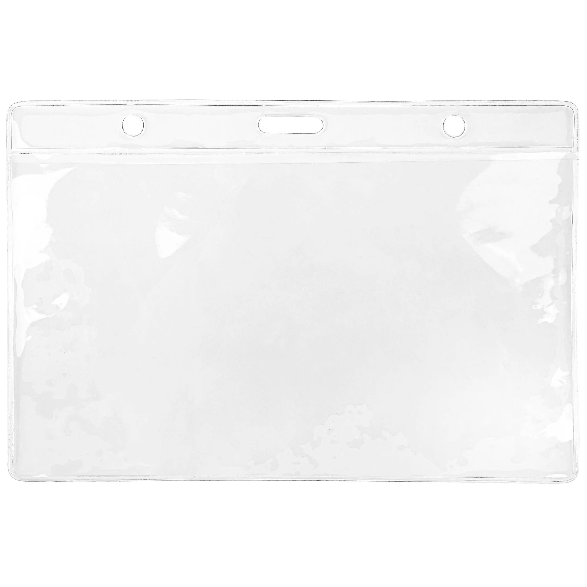 Xtra Large Clear PVC Badge Holder 7.5"W x 5"H view 2